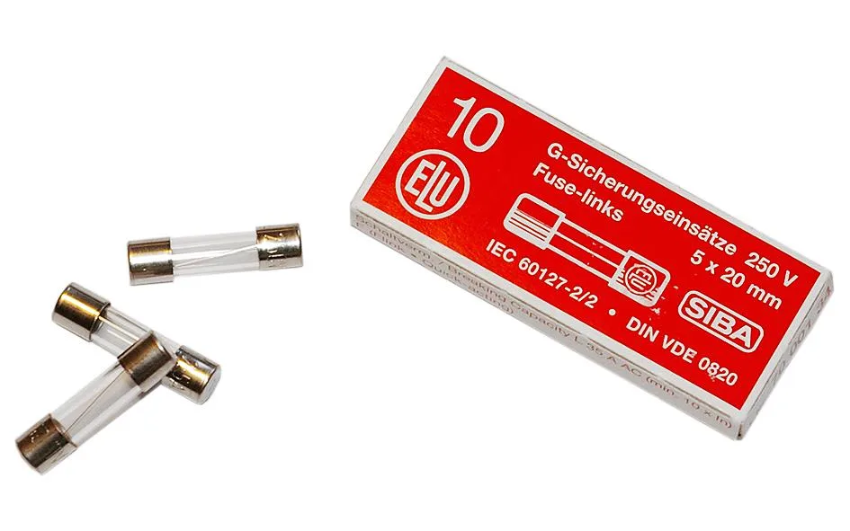 SIBA 7000135.10 Finsäkring 5x20 mm, trög, 10-pack 10 A
