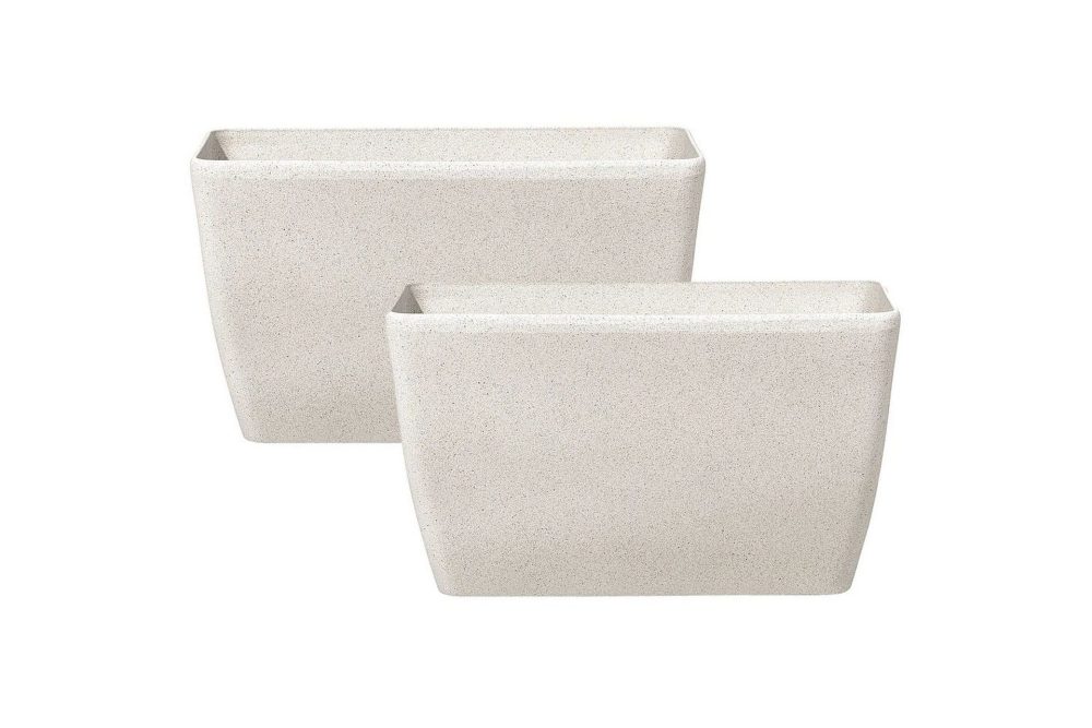 Trädgårdskruka Baris set om 2 Beige, 74x32x45 cm
