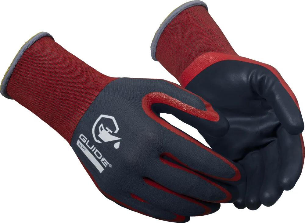 Guide Gloves 9502 Handske nitrildopp, oljegrepp, touch 7