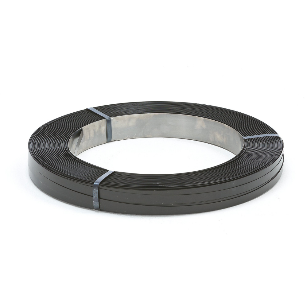BANDSTÅL 0,50X16MM ENKELSP. SV LACK RLE/334M 25KG/RLE
