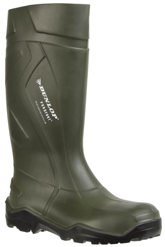 Dunlop D760933 Gummistövel grön, Purofort+, PU 38