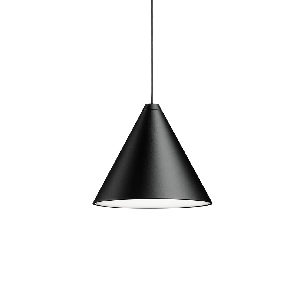 String Light Cone pendel, Svart, 12 m kabel
