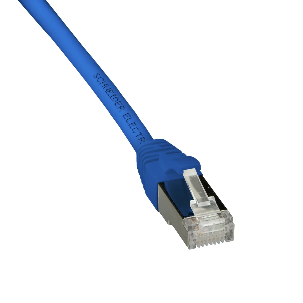 Schneider Electric ACTPC6ASFLS20BU Patchkabel S/FTP, 2 x RJ45, blå 2 m