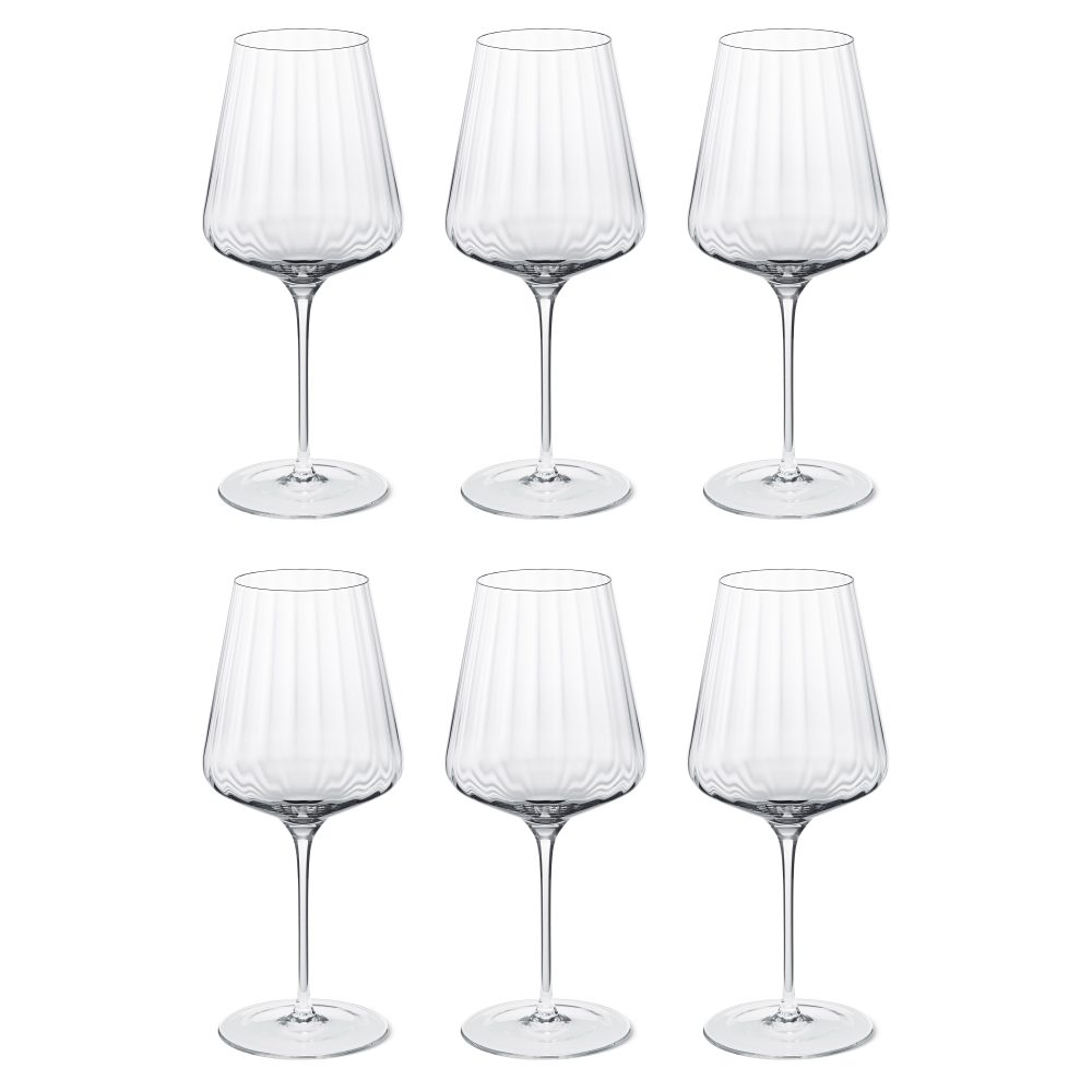 Bernadotte rödvinsglas 6-pack, Kristallin