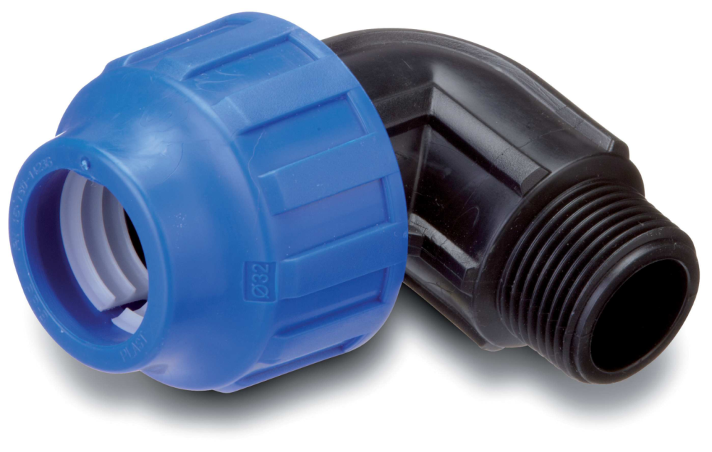 VINKELKOPPLING BÅREBO PP UT 25XR25 SB