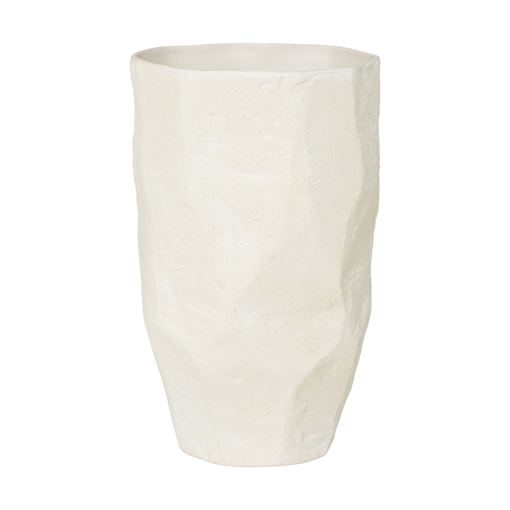 Serra vas 27 cm, White
