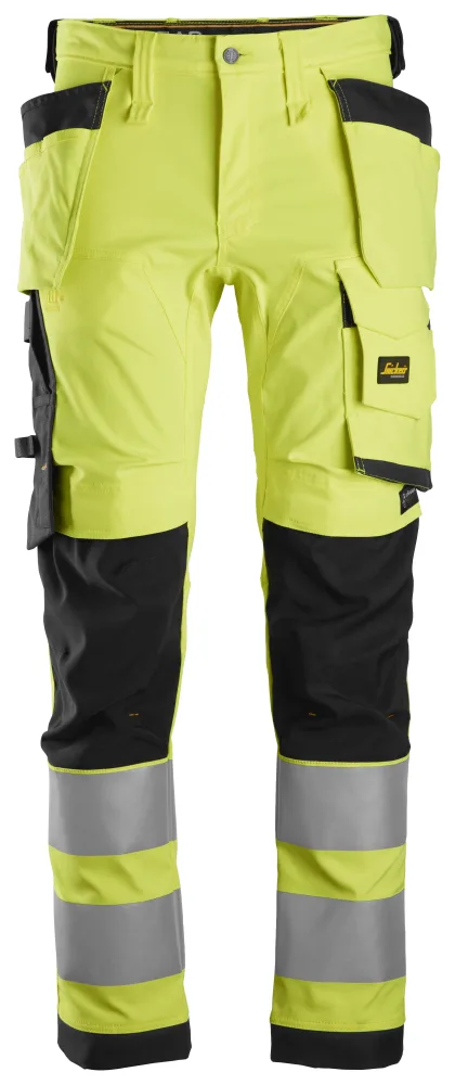 Snickers Workwear 6243 AllroundWork Arbetsbyxa varsel, gul/marinblå Varsel, Gul/Marinblå