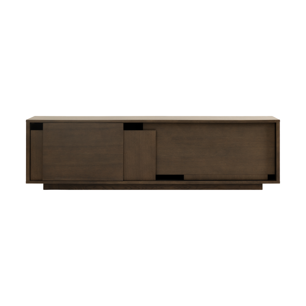 Layer sideboard, Mörk ek, 180x51 cm