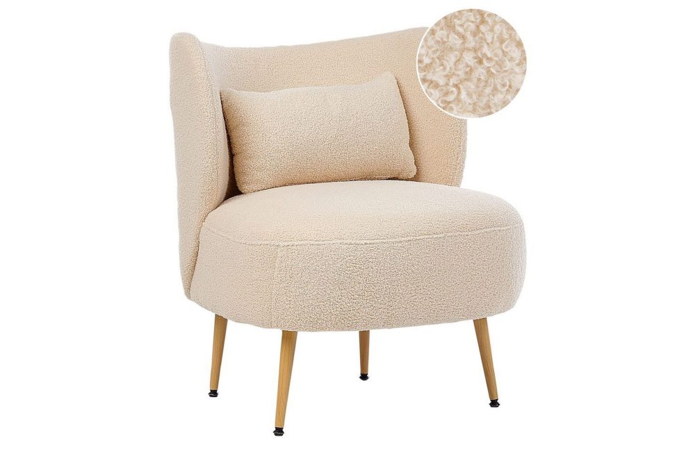Fåtölj Otsby II Beige/ljust trä