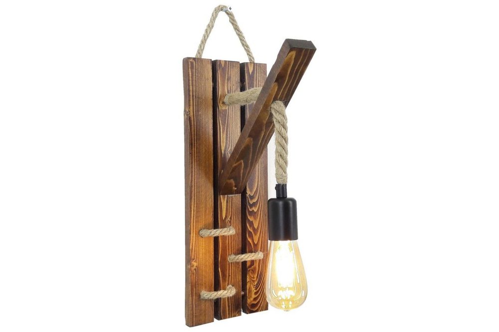 Vägglampa Teyra Trä