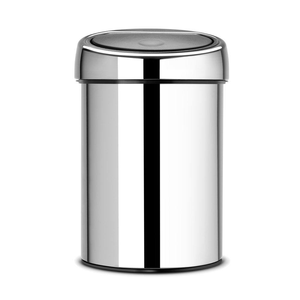 Touch Bin soptunna 3 liter vägghängd, brilliant steel