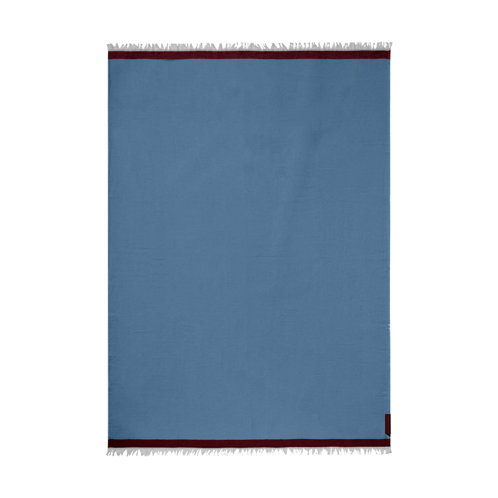Duet pläd, Blue-Beige (blå-beige), 130x175 cm