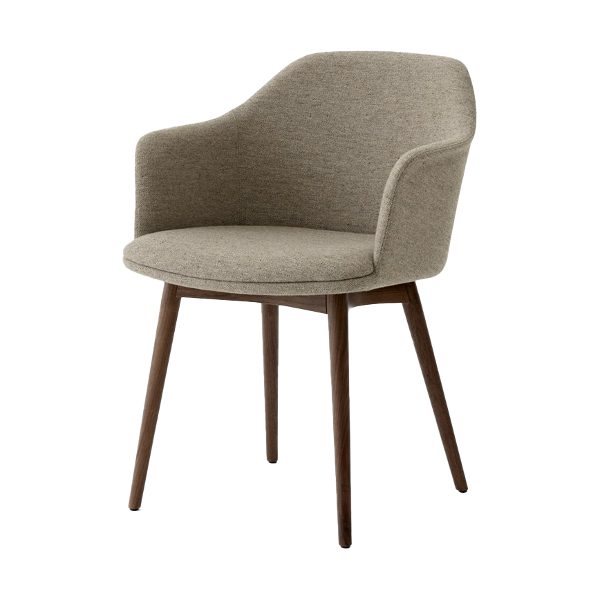 Rely HW79 karmstol, Hallingdal 220 beige-valnötsbas