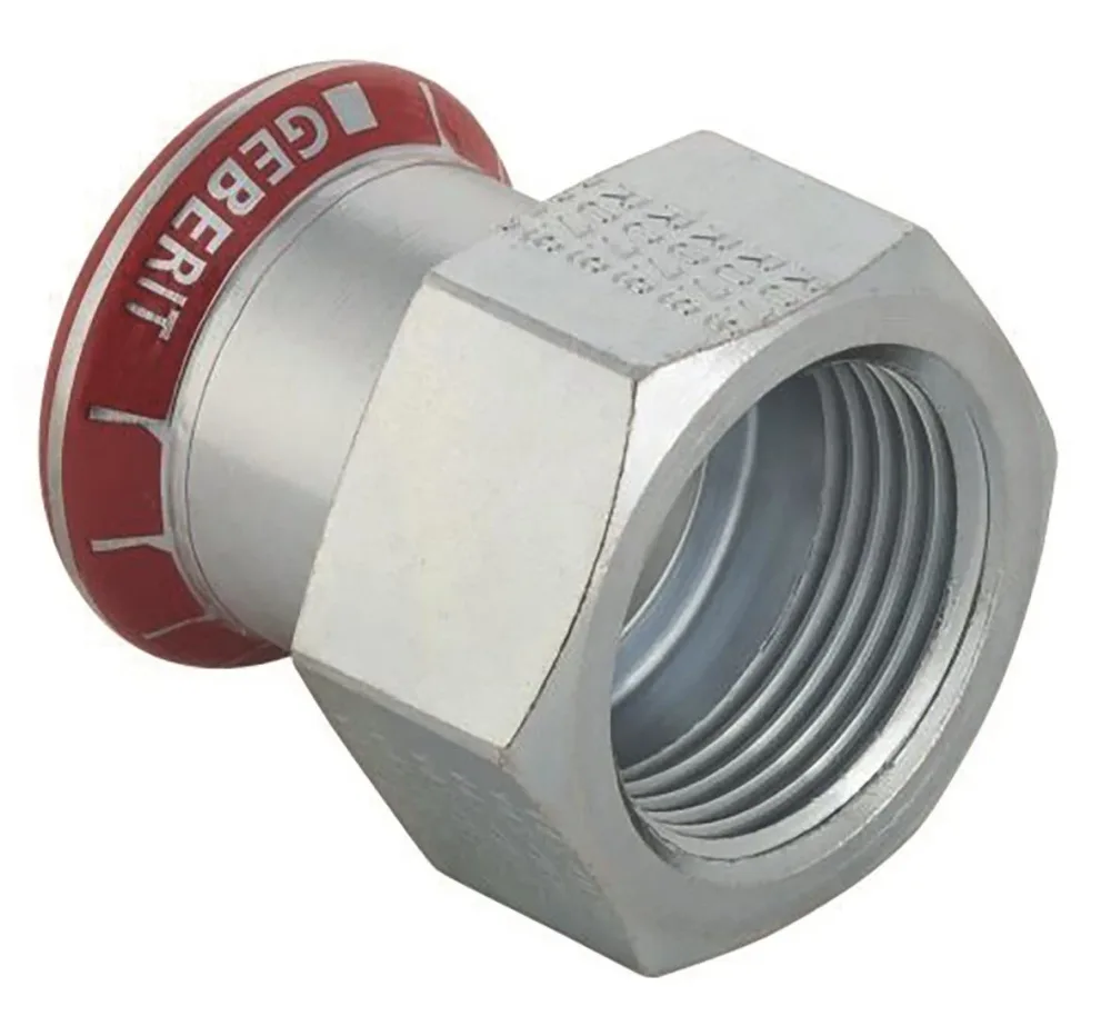 Geberit 1552661 Övergångsmuff inv. gänga, elförzinkad 54 x 50 mm