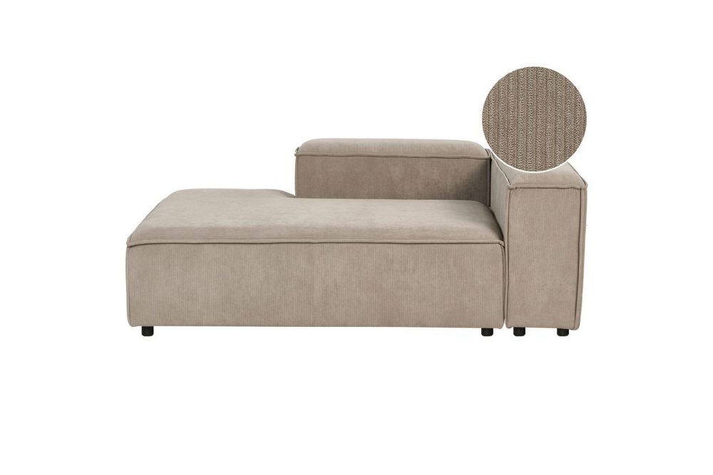 Schäslong Ardal Taupe, svart, Högervänd