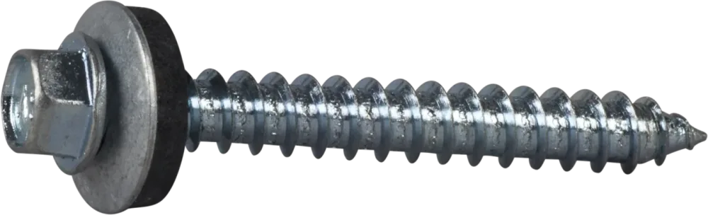 ESSVE 63036 Byggskruv med bricka, sexkant, FZB, Ø6,5 mm Ø6,5 x 38 mm, 200-pack