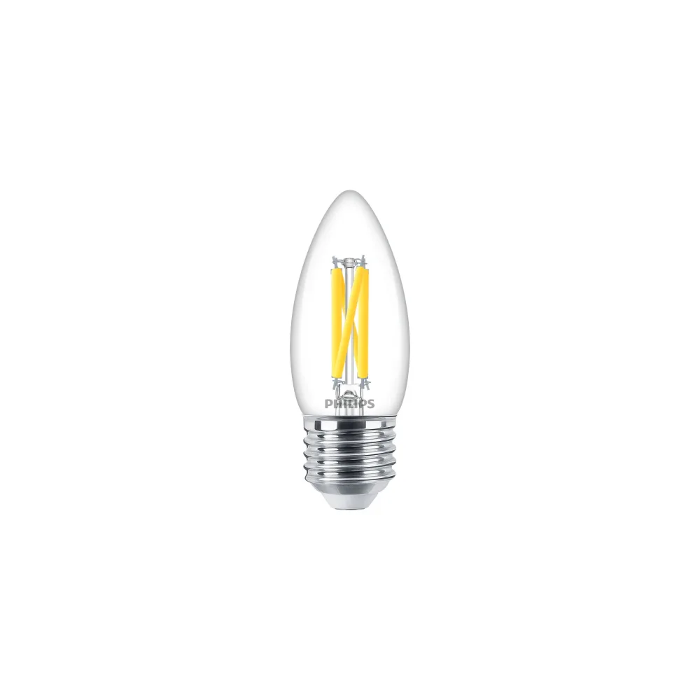 Philips Classic 871951444943500 LED-lampa 3,4 W, E27, 2700 K, klar, kron