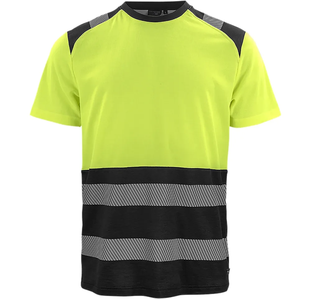 Texstar TS22 T-shirt gul/svart, klass 1 S