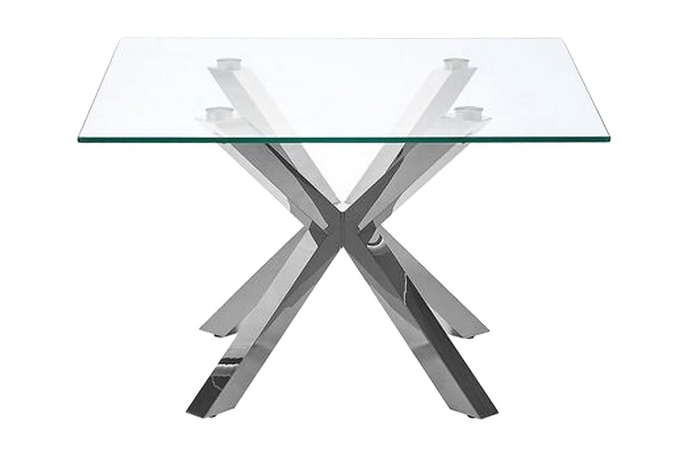 Soffbord genomskinlig/silver STARLIGHT