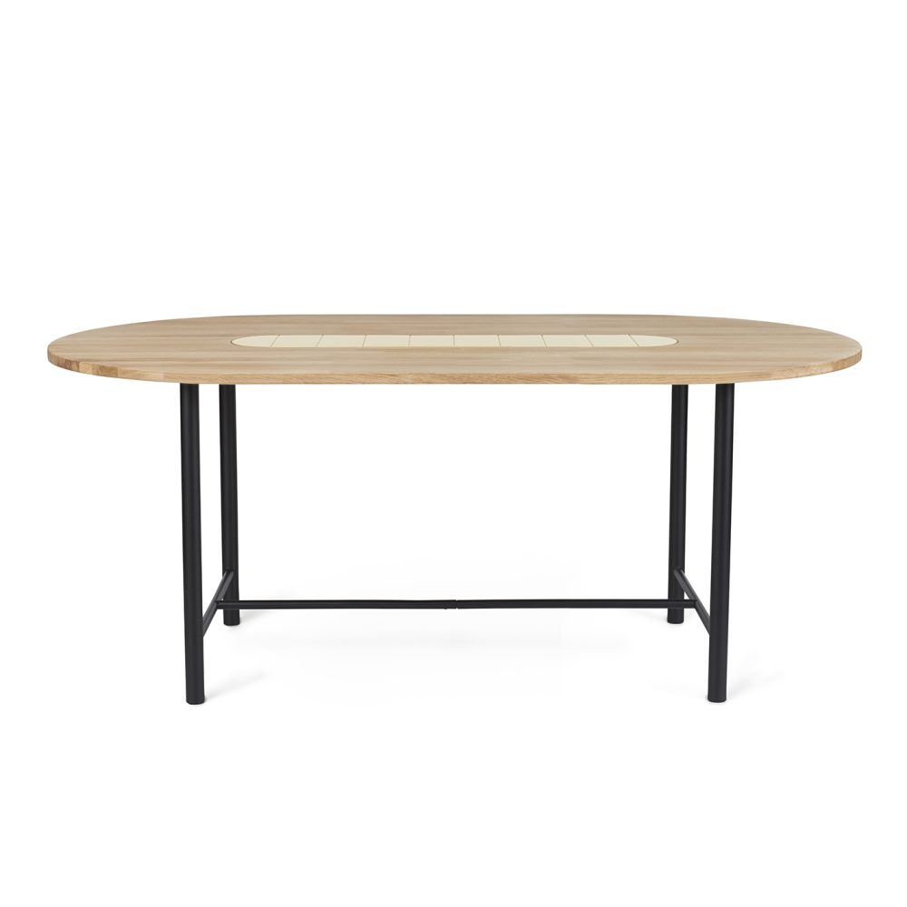 Be My Guest bord 180 cm, Vitoljad ek-gul