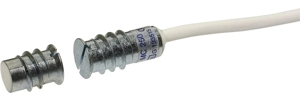 Alarmtech MC 250-P1K Magnetkontakt 2 m kabel motstånd 1K ohm - Bild 2