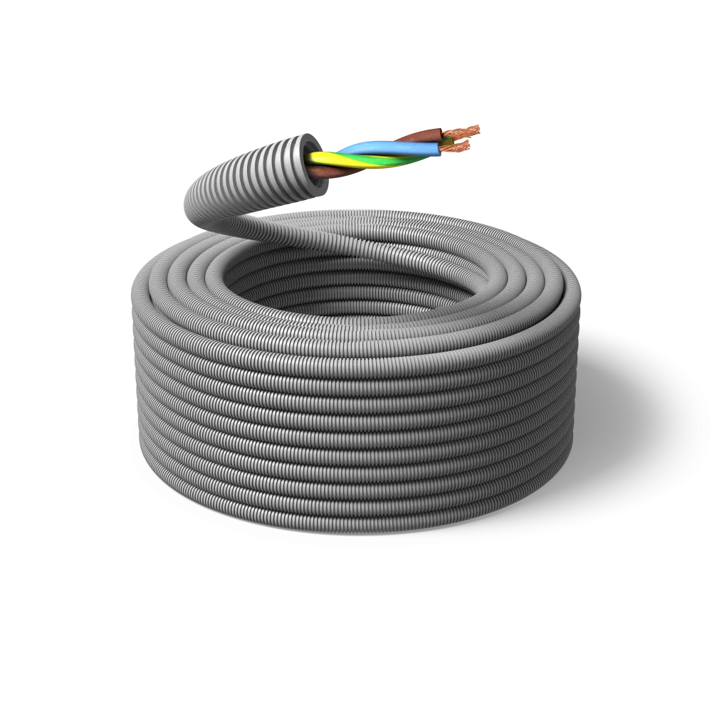 PM FLEX FQ Installationskabel fördragen, 100 m, tvinnad 7G1.5 mm², ytter-Ø20 mm