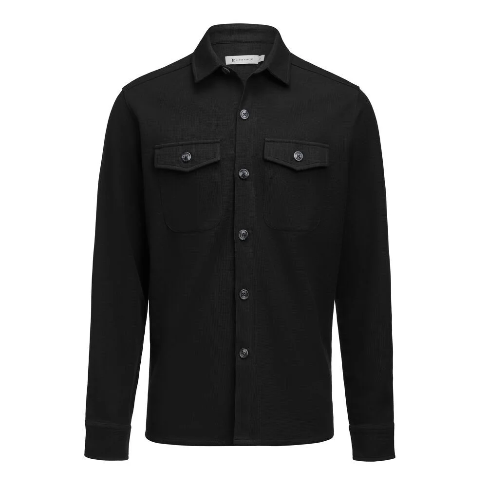 James Harvest Hicksville 2113044 Skjorta svart 3XL