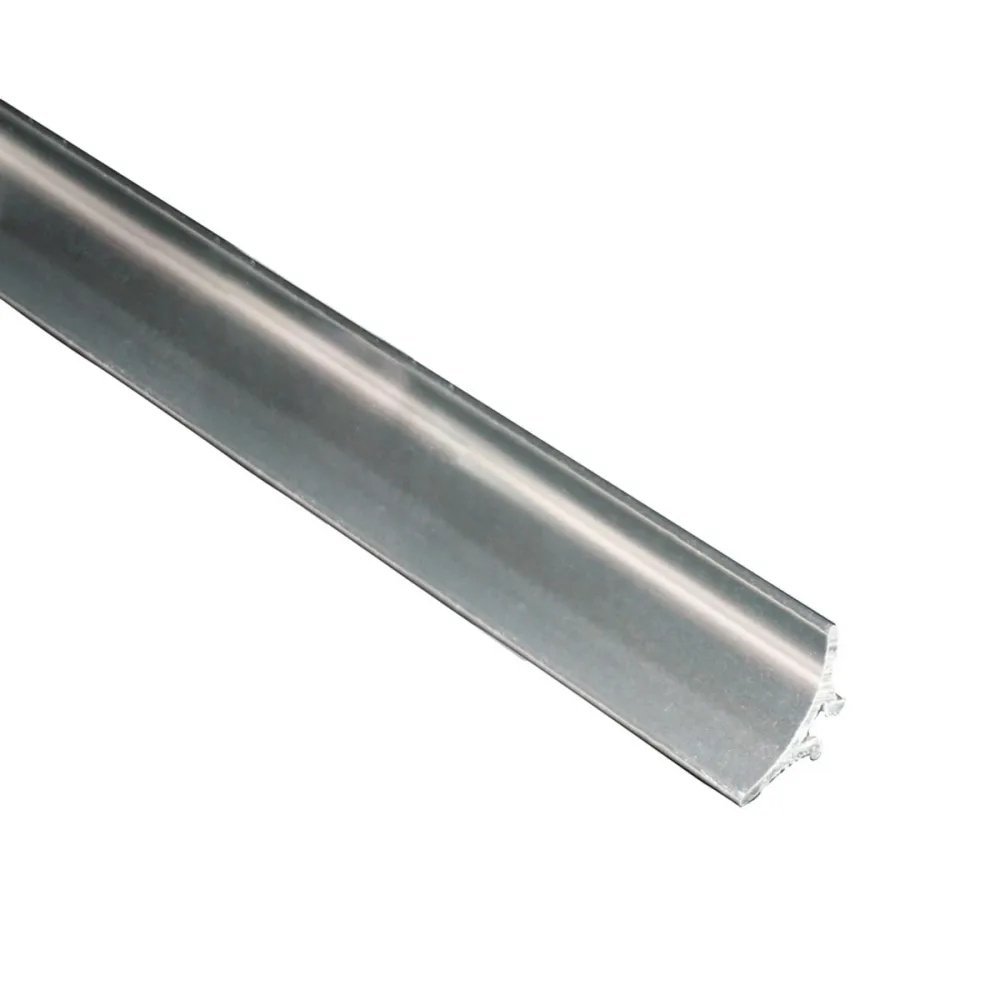 Kakellist Innervinkel Blank, Silver, Aluminium, 15mmx2.5m