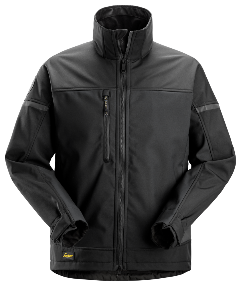 JACKA SNICKERS WORKWEAR 1216 SOFTSHELL SVART XL, STRETCH