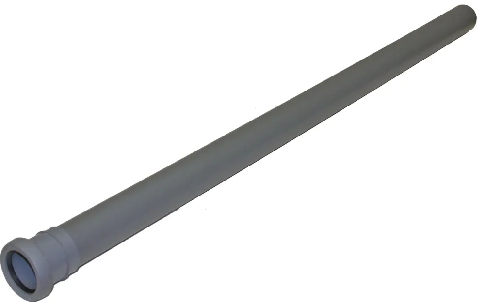 Pipelife 070045 Avloppsrör med 1 muff 75 x 2000 mm