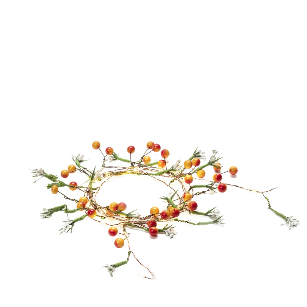 Konstsmide 3214-503 Ljusslinga bär och blommor