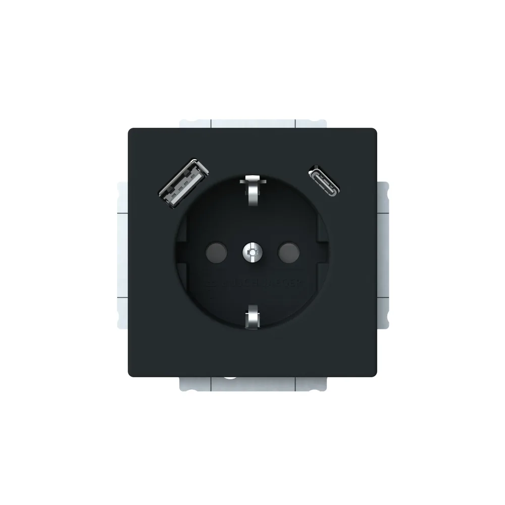 ABB 2CKA002011A6313 USB-uttag 1-vägs Mattsvart