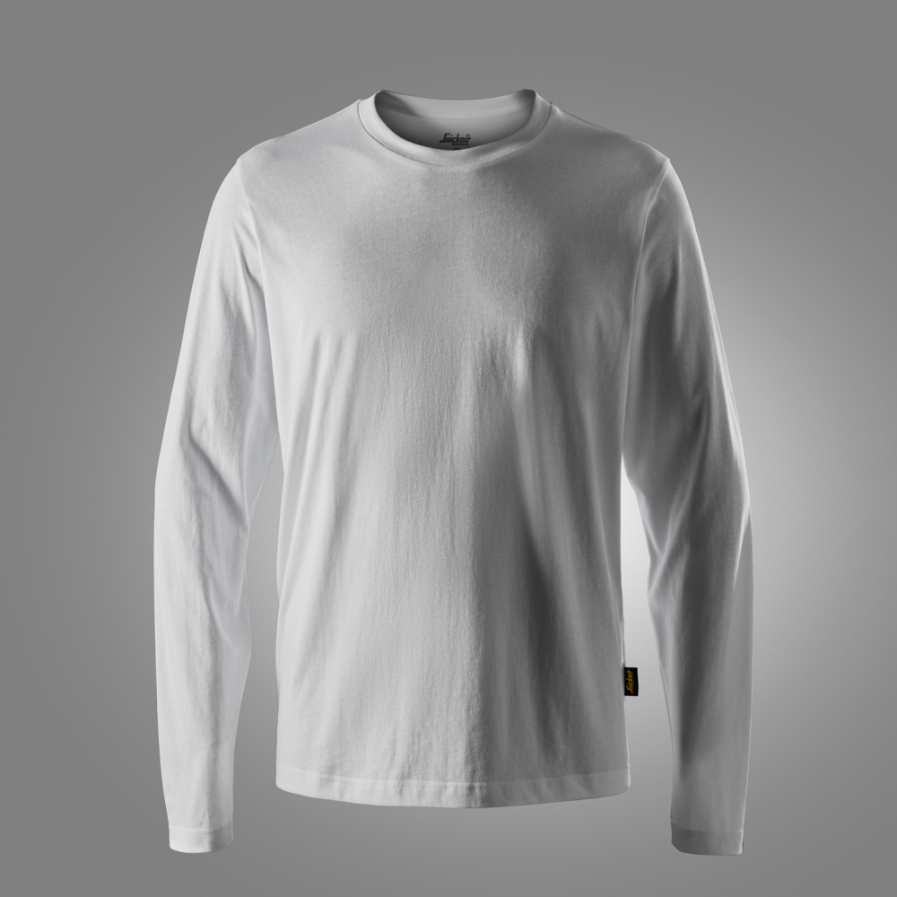 T-SHIRT LÅNGÄRMAD VIT STL L VIT STL L