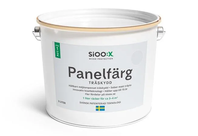 SiOO:X 161063-SE Panelfärg träskydd, steg 1 Lava Grey