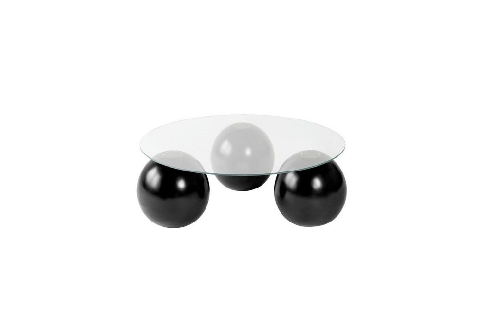 Soffbord Nordure Soffbord Sibas Svart / Transparent Svart,Silver