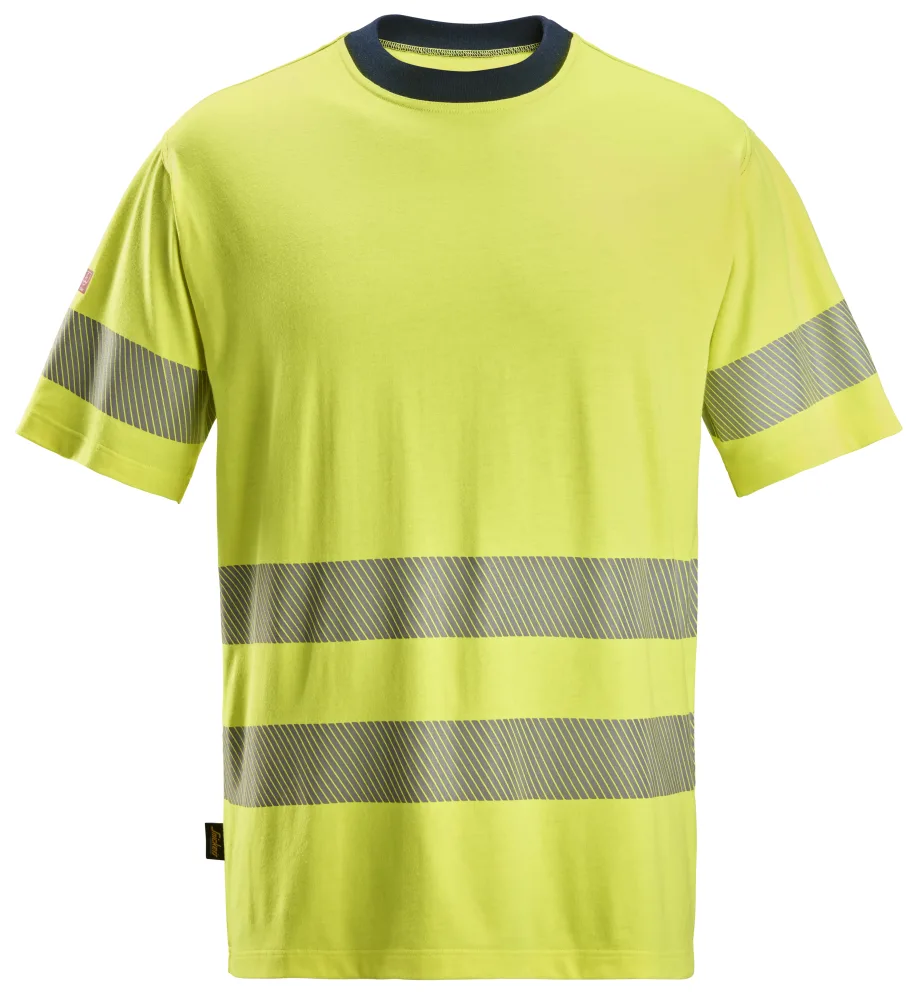 Snickers Workwear 2562-6695 T-shirt varsel, gul/marinblå XS