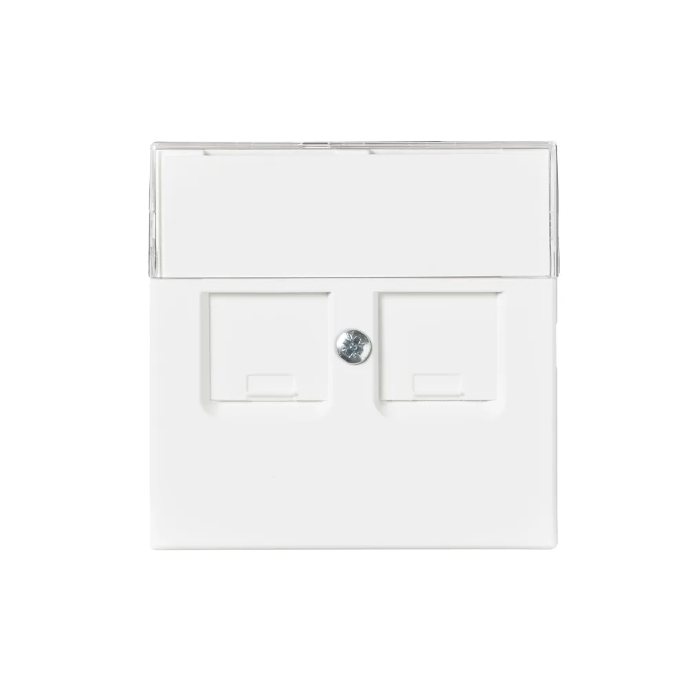 ABB 1819DC-884 Centrumplatta dammskydd, vit