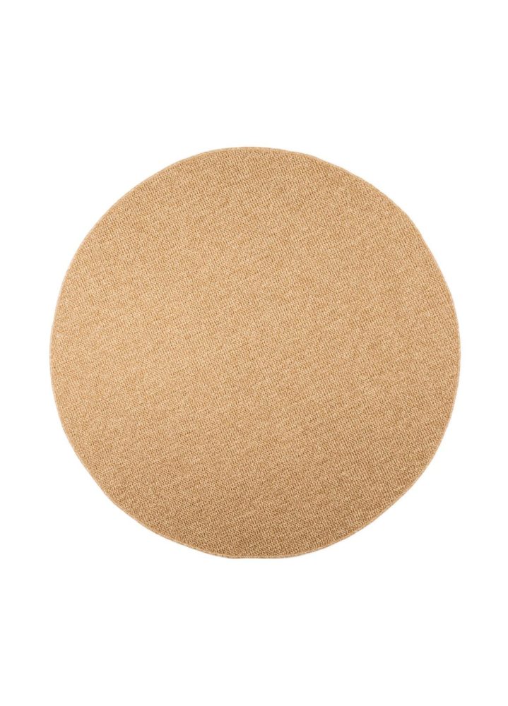 Maskinvävd Matta Capri Plain Rund 120 cm