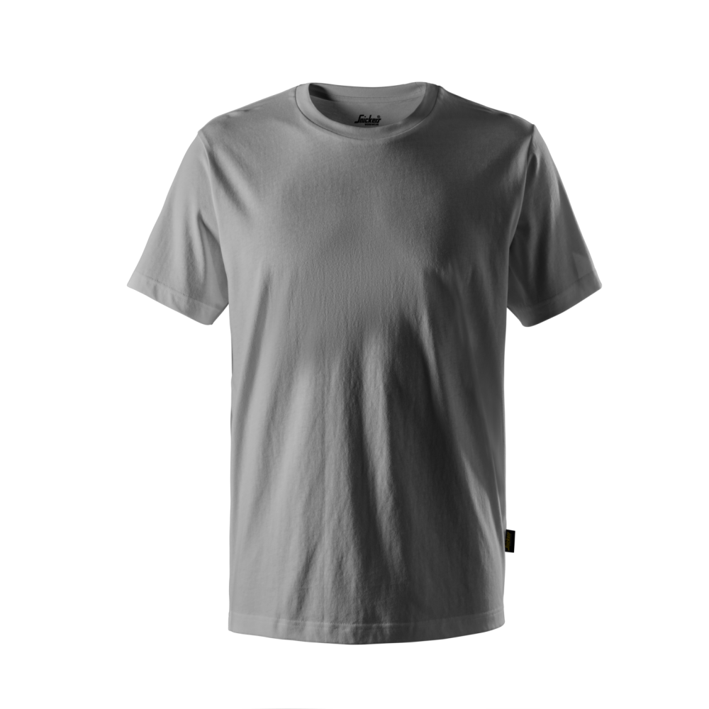 T-SHIRT I BOMULL GRÅ STL 5XL