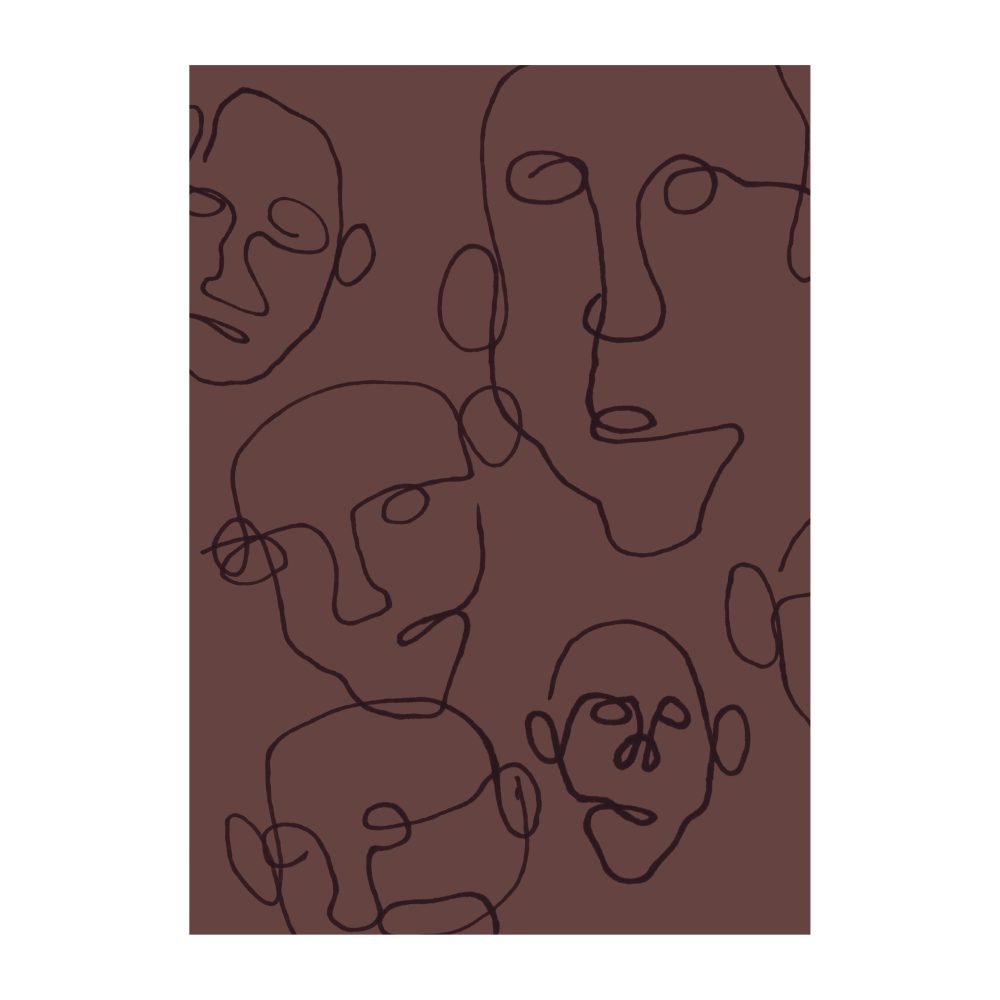 Audience poster brun, 50x70 cm