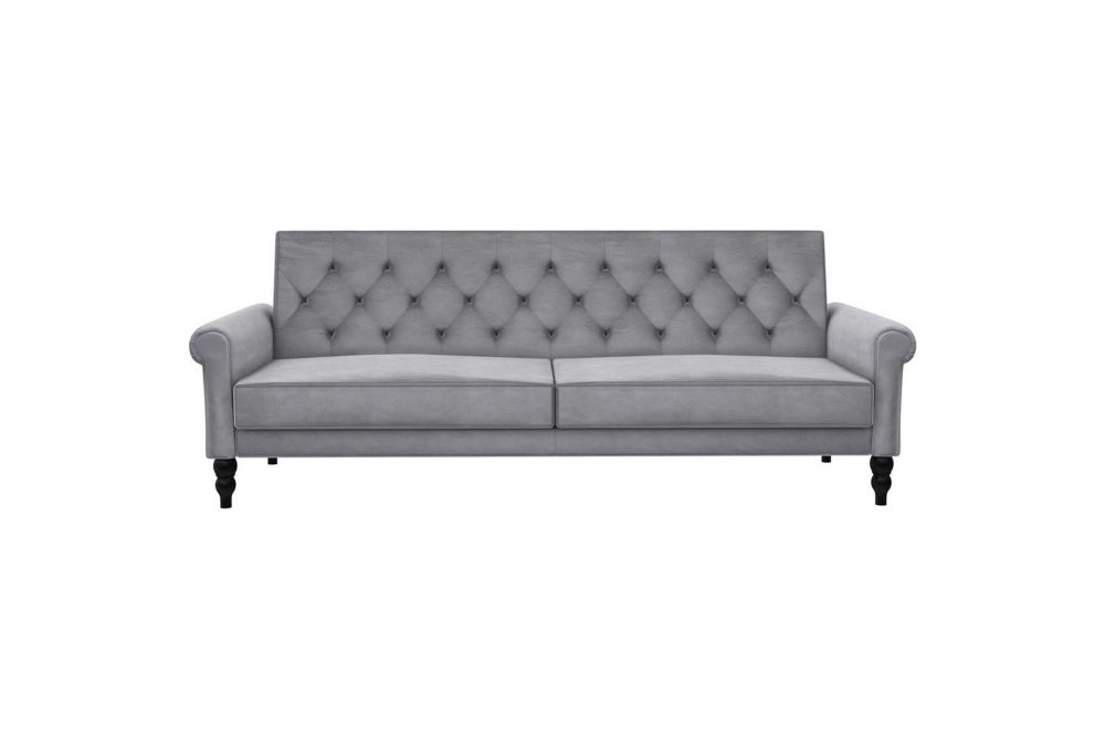 Bäddsoffa utan divan & schäslong Loft24 Tyne Bäddsoffa 3-sits Grå