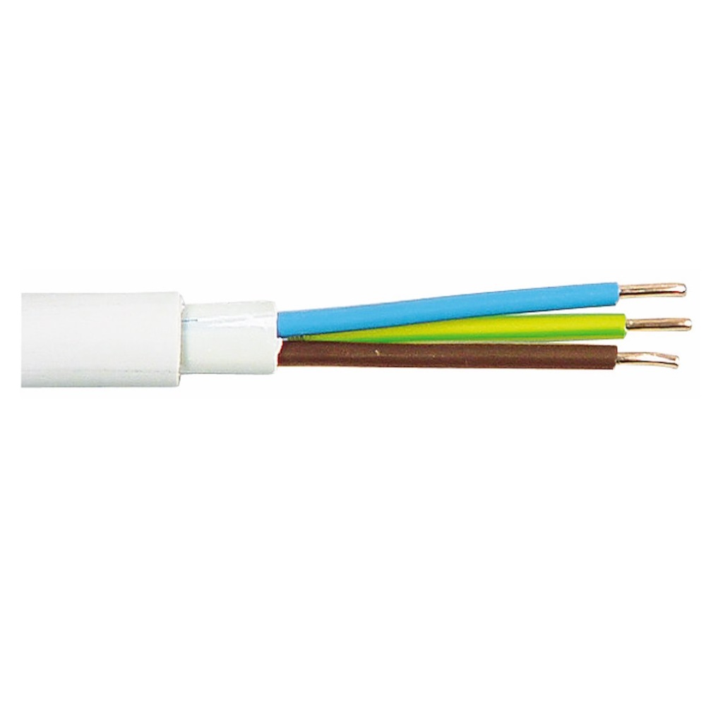 Ekk Light, 3G1,5mm², 10m, 300/500V,Vit, Malmbergs 9900660