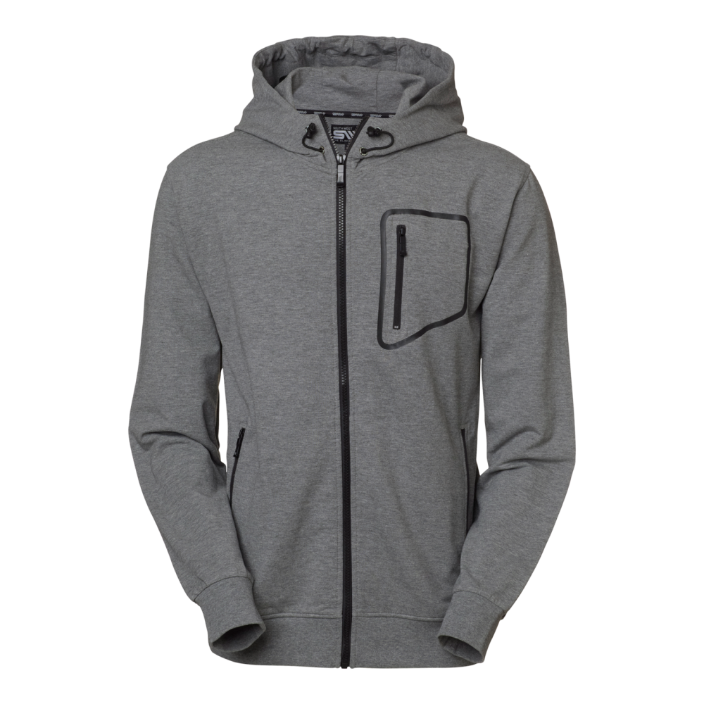 HUVJACKA SOUTH WEST MADISON GRÅMEL 3XL, GRÅ MELERAD SWEAT SOUTH WEST