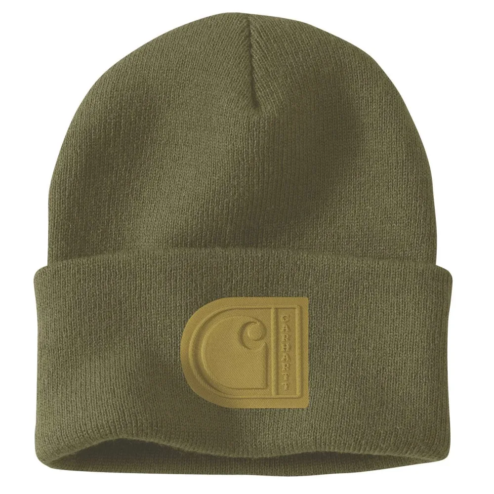 Carhartt Fleece Debossed Hat Mössa Grön
