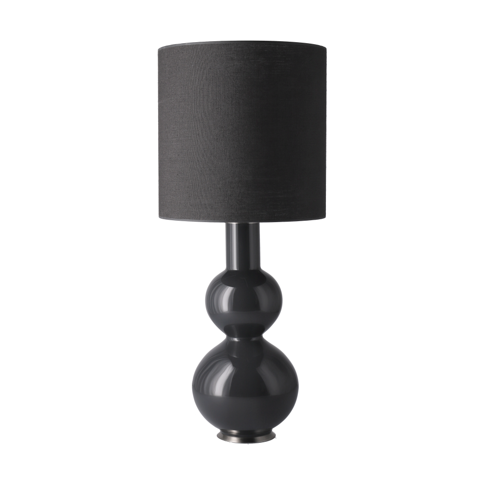 Augusta bordslampa grå lampfot, Lino Negro M