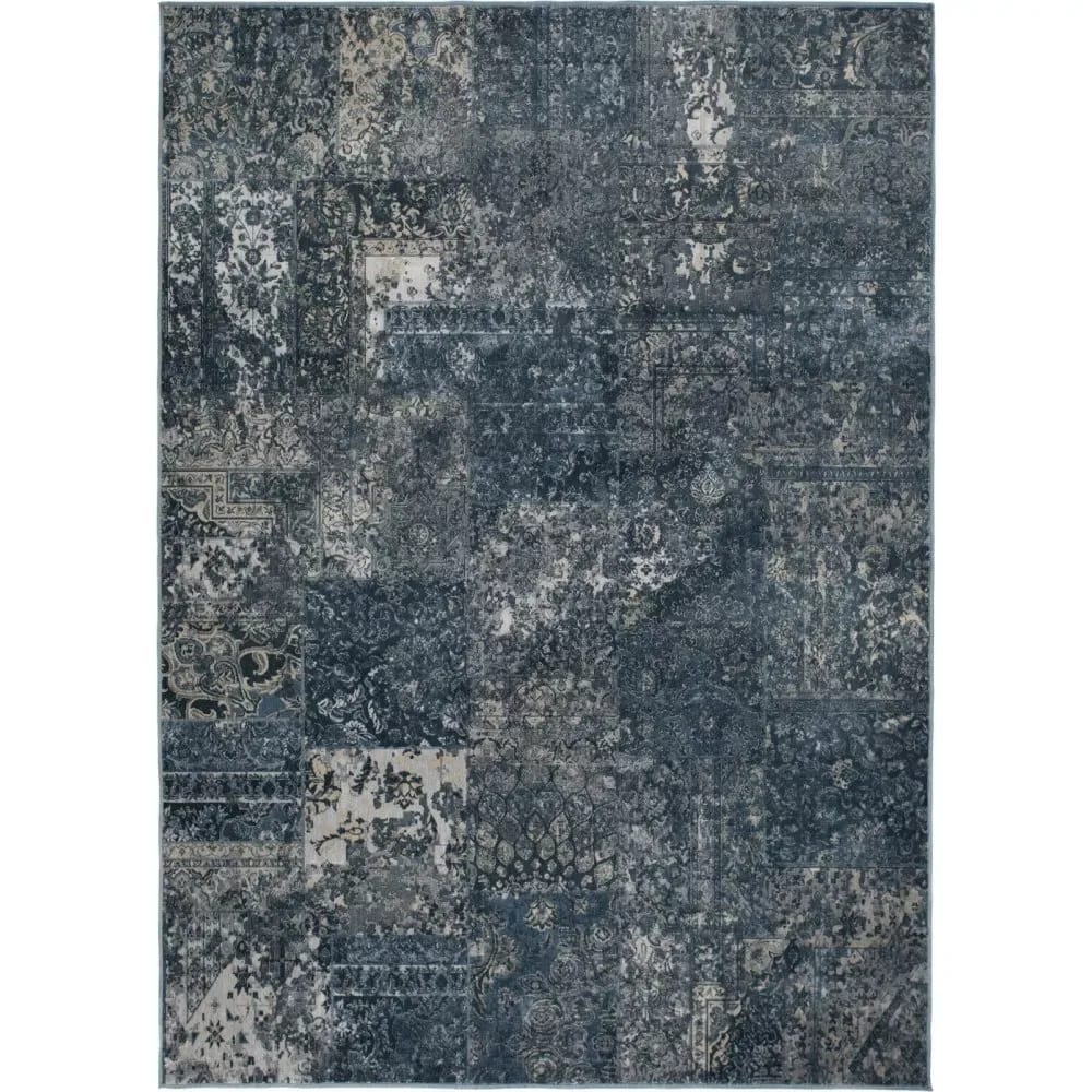 Viskosmatta Casablanca Patch - Blå - 200x290 cm