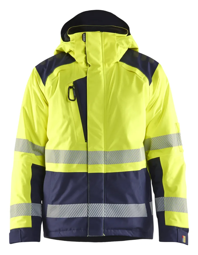 Blåkläder 4455198733896XL Vinterjacka varsel, gul/marinblå 6XL