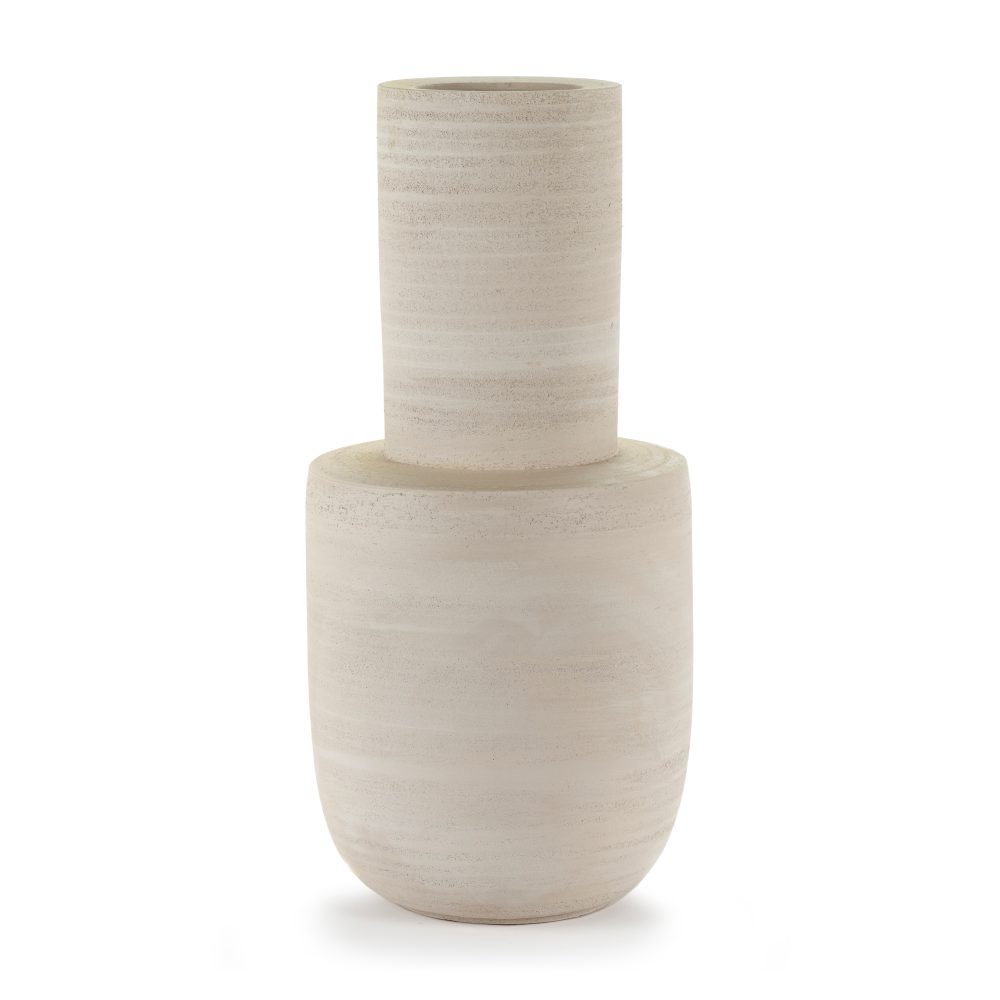 Volumes vas L Ø25 cm, Beige