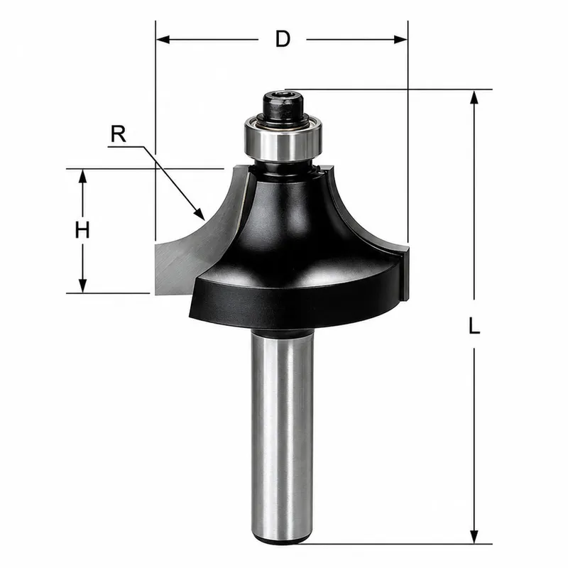Delver Kvartsstavfräs R7.9 28,6x15.9x59 S=8