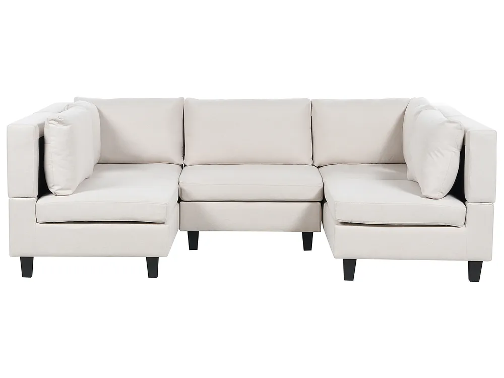 Modulär U-formad soffa 5-sits UNSTAD Ljusbeige